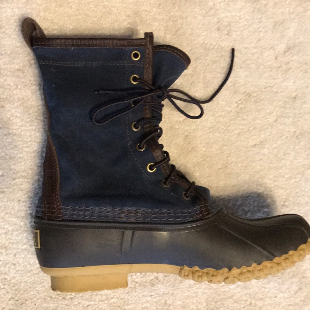 LL Bean Signature Hunt Boot-rare denim/brown combo